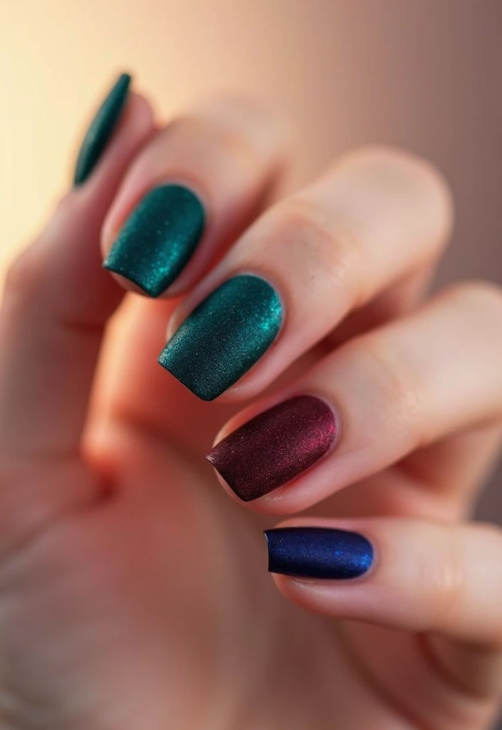 35 Empowering Nail Ideas for Black Women Owning 2025 - 32. Textured Velvet Effect