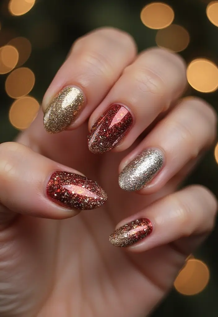 35 Essential Nail Ideas from Basic to Bold and Beyond - 13. New Year Sparkle