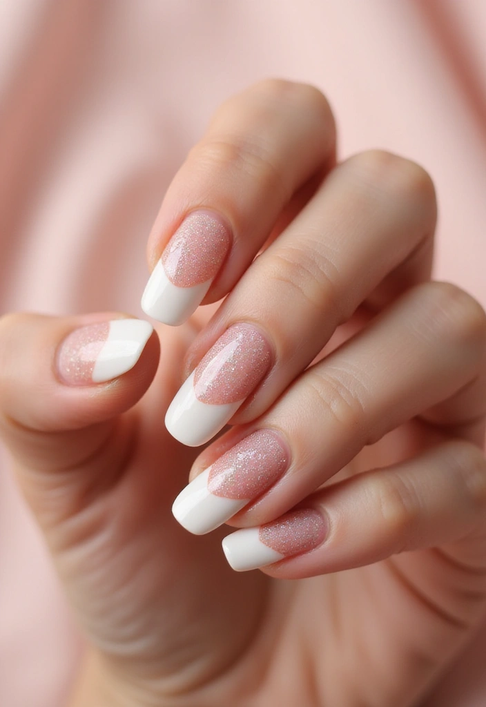 35 French Nail Ideas with Irresistible Twists - 1. Classic White Tip with a Twist
