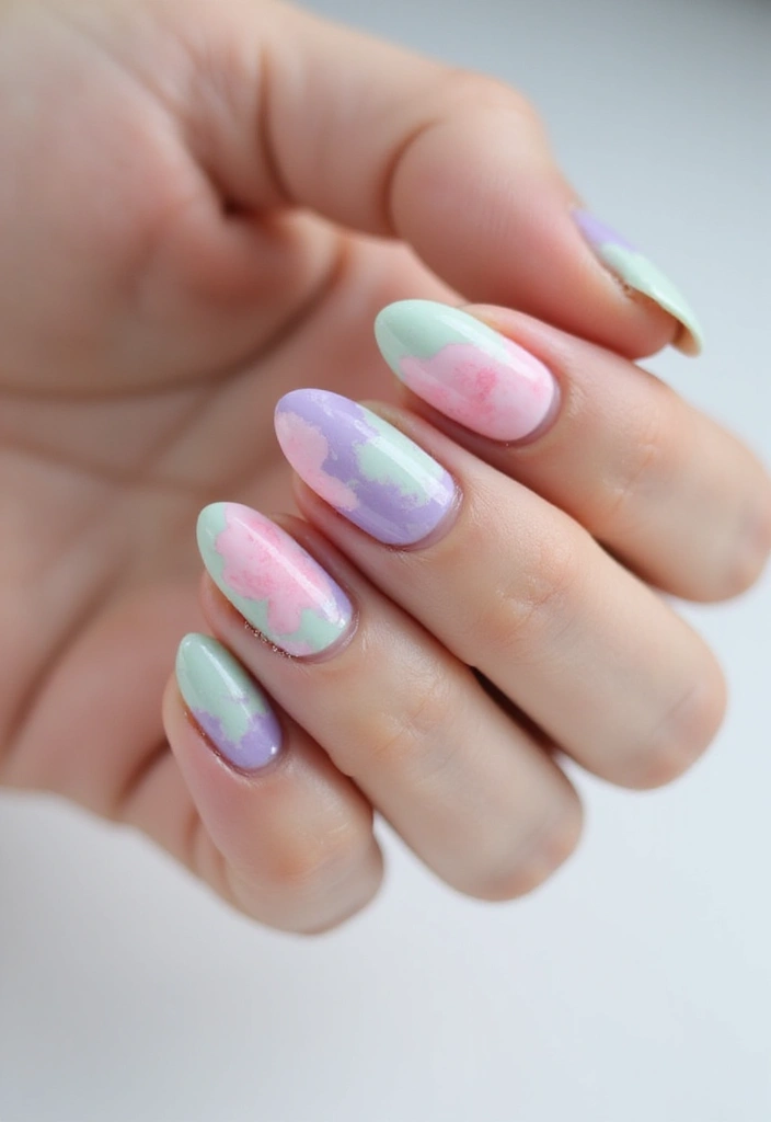 35 French Nail Ideas with Irresistible Twists - 12. Watercolor French Nails