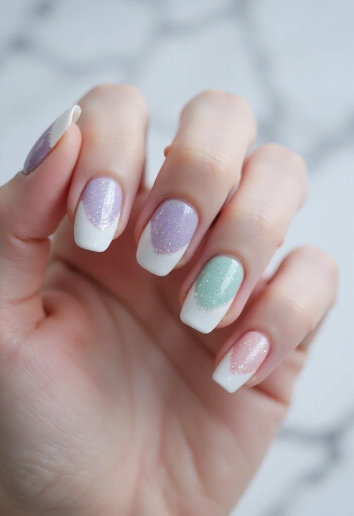 35 French Nail Ideas with Irresistible Twists - 21. Ethereal French Tips