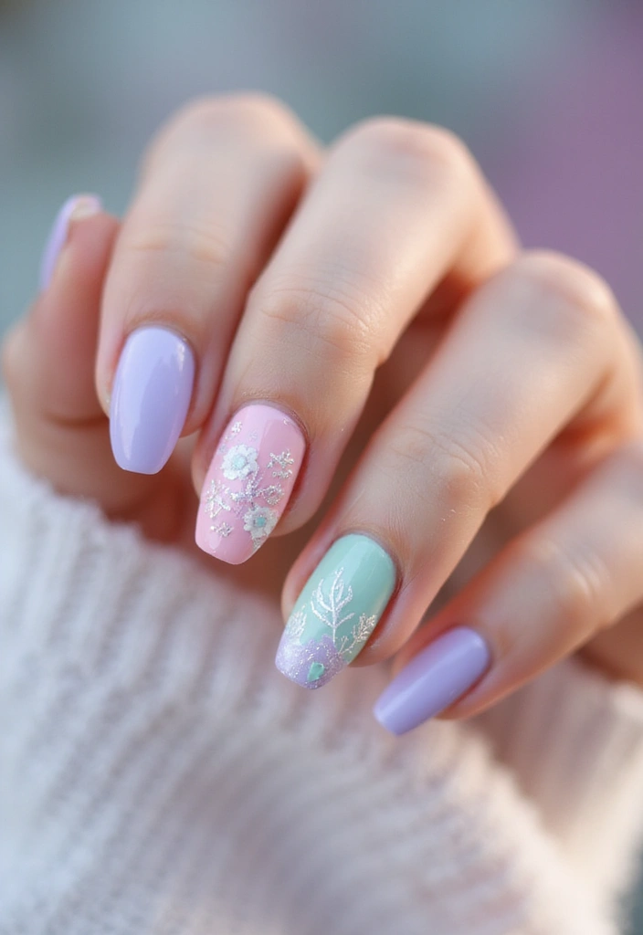 35 French Nail Ideas with Irresistible Twists - 24. Seasonal French Manicure