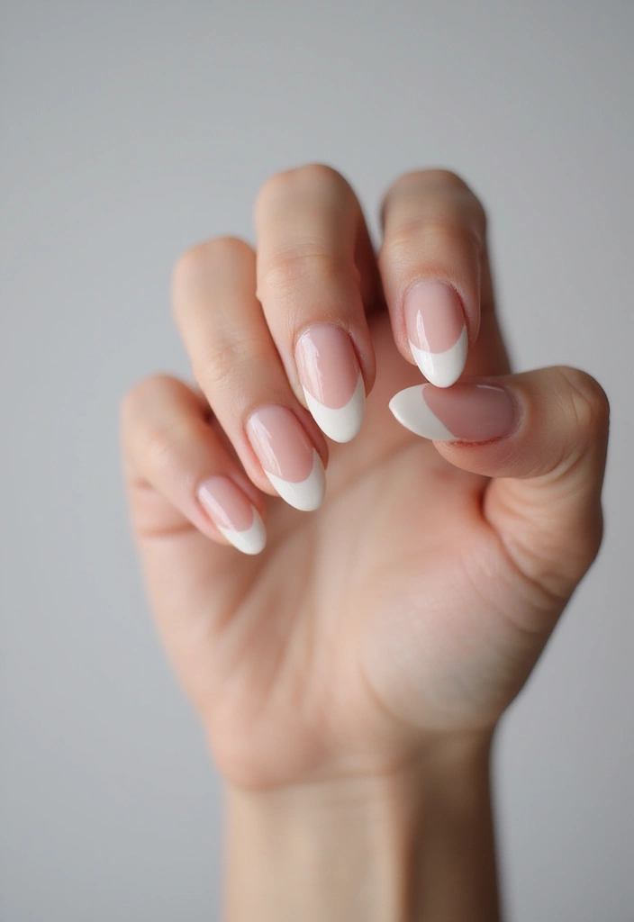 35 French Nail Ideas with Irresistible Twists - 26. Minimalist French Tips