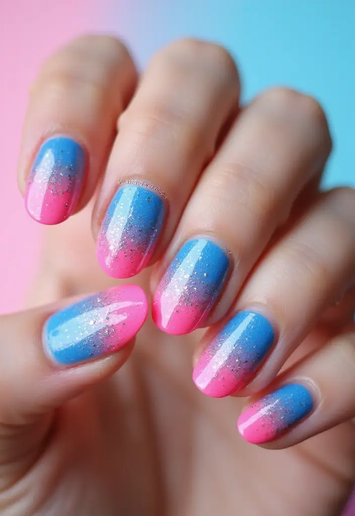 35 French Nail Ideas with Irresistible Twists - 27. Party French Tips