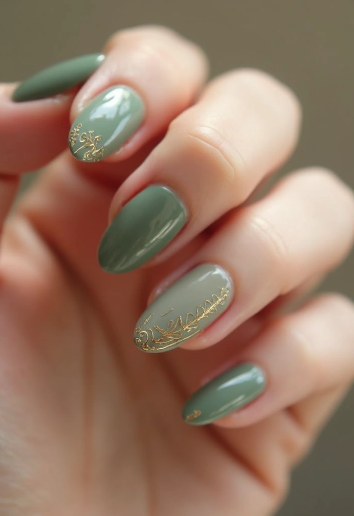 35 French Nail Ideas with Irresistible Twists - 29. Earthy Tone French Tips