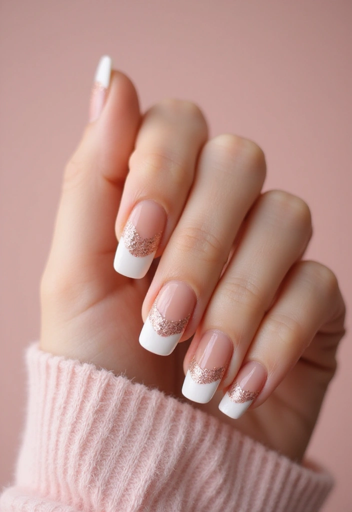 35 French Nail Ideas with Irresistible Twists - 4. Textured French Tips