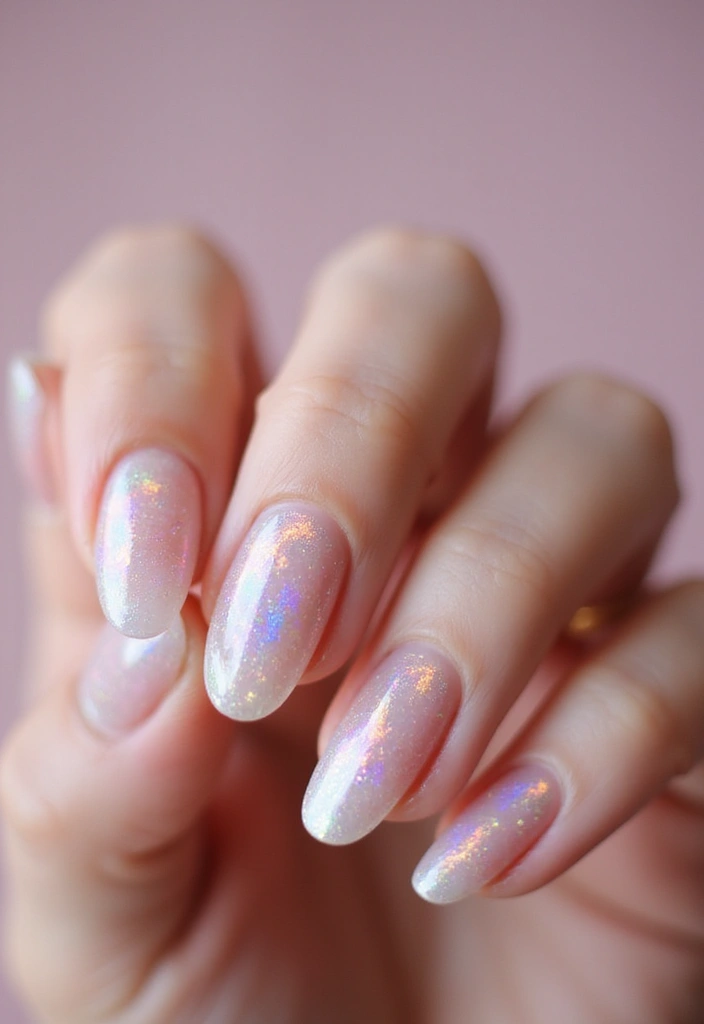 35 Futuristic Chrome Nail Ideas for Metallic - 34. Translucent Chrome Layers