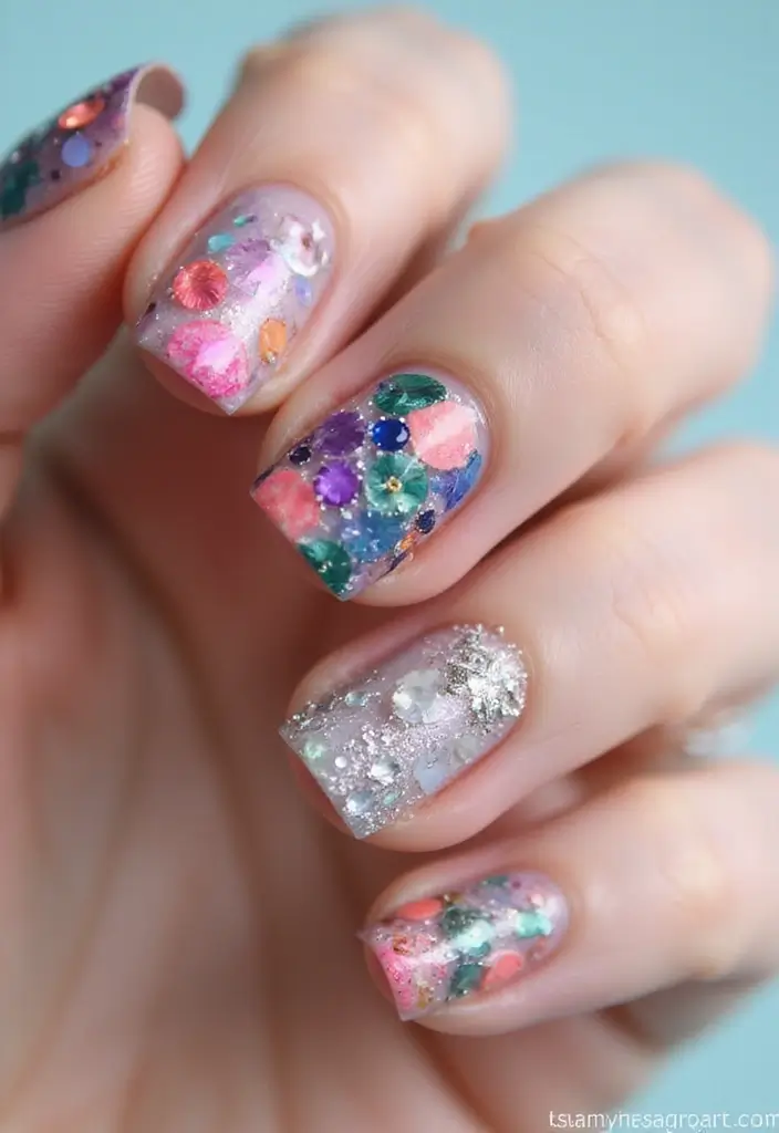 35 Gel Nail Ideas for Shiny - 22. 3D Nail Art