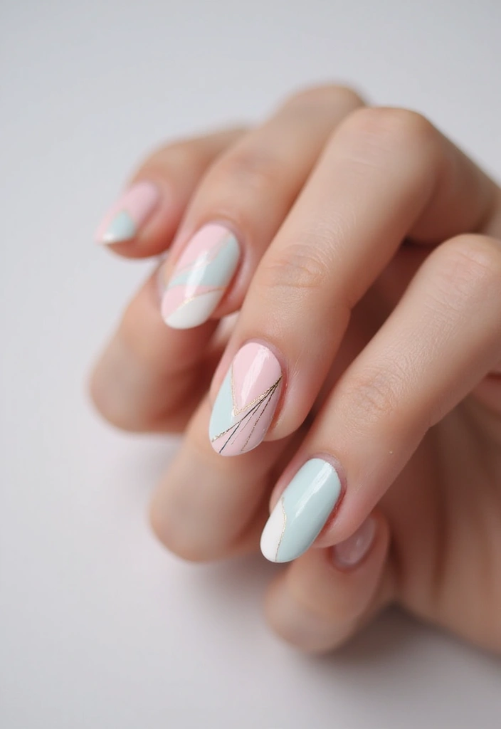 35 Medium Nail Ideas for Beautiful Harmony - 5. Minimalist Lines with Eco-Friendly Products