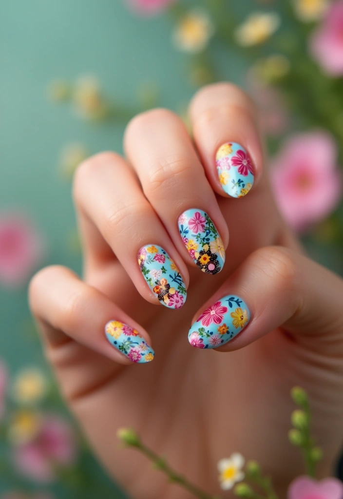 35 Must-Try Spring Nails for 2025's Hottest Seasonal Trends - 16. Nail Art Decals