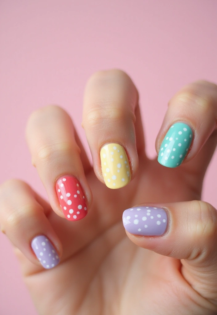 35 Must-Try Spring Nails for 2025's Hottest Seasonal Trends - 22. Dotted Delight