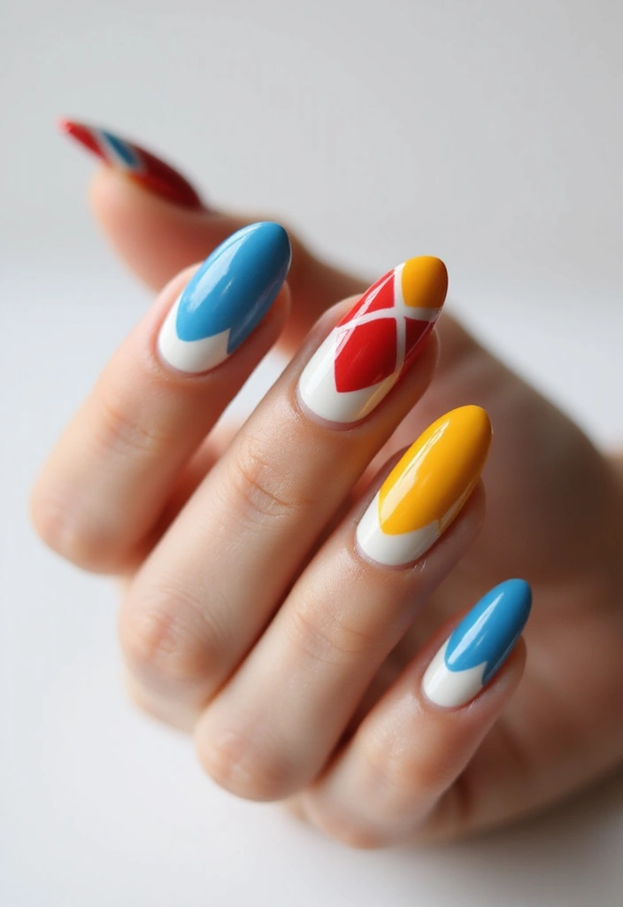 35 Nail Polish Ideas for Colorful: Coated Creativity - 10. Color Block