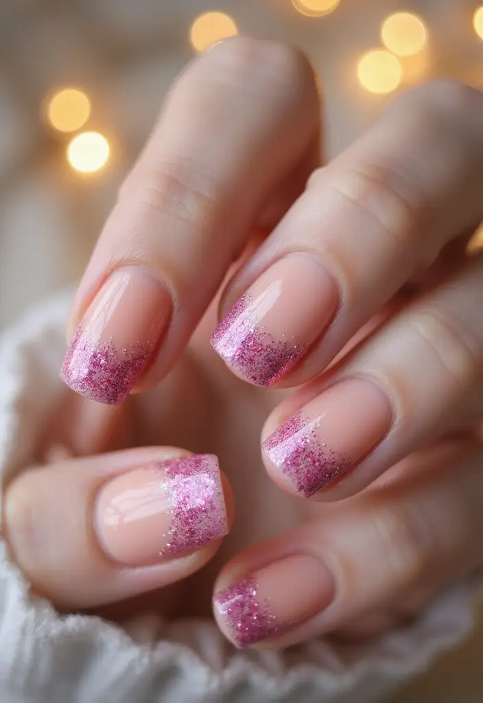 35 Nail Polish Ideas for Colorful: Coated Creativity - 12. Gradient Glitter