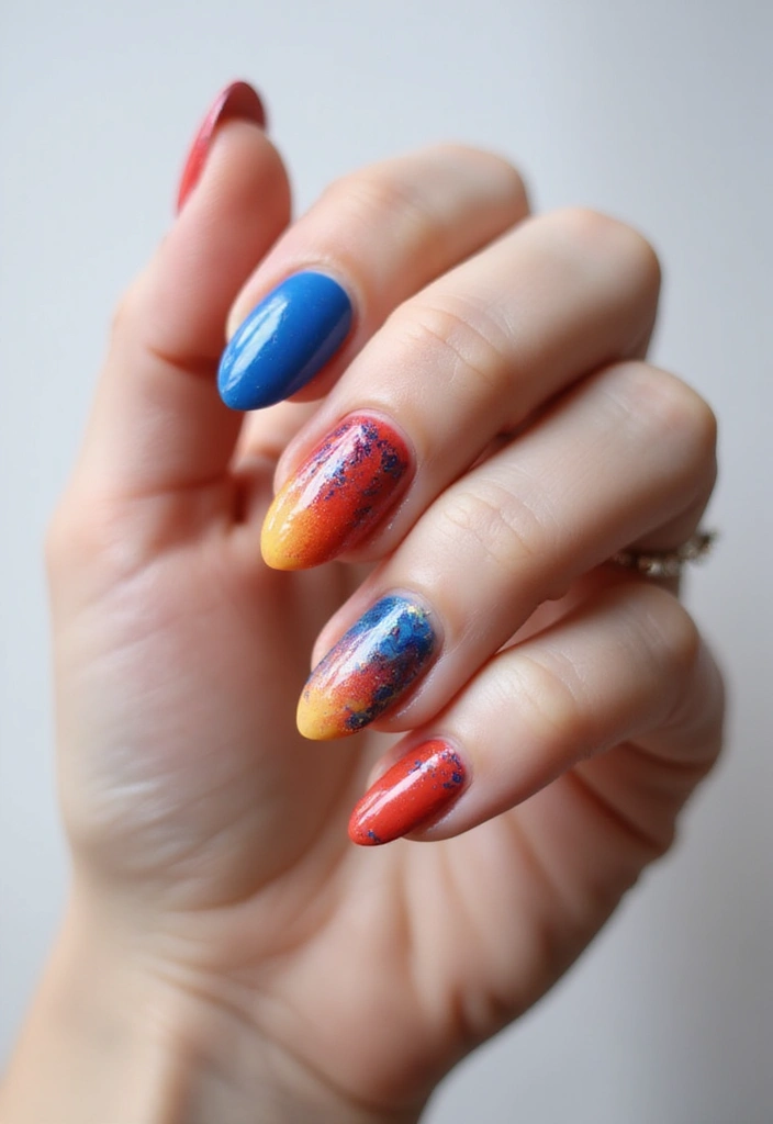 35 Nail Polish Ideas for Colorful: Coated Creativity - 25. Bold and Bright