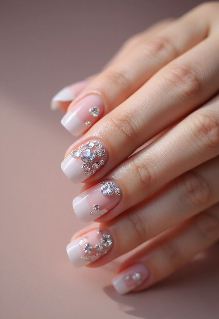 35 Nail Type Ideas for Matching Your Lifestyle and Lustrous Dreams - 14. Crystal Nail Art: Dazzle Responsibly