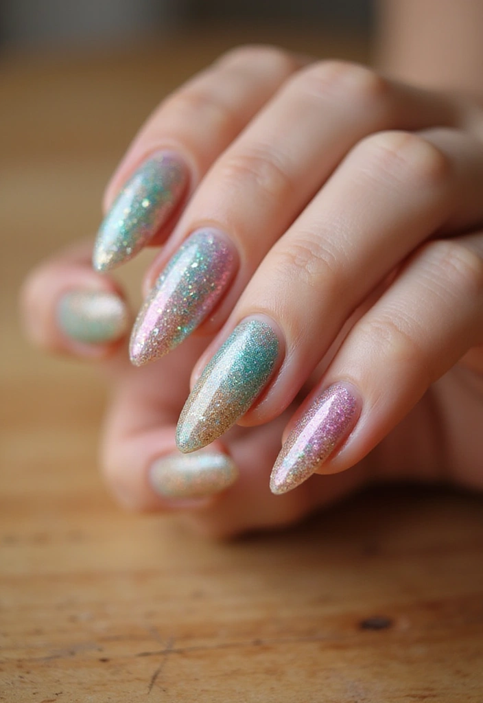 35 Nail Type Ideas for Matching Your Lifestyle and Lustrous Dreams - 3. Biodegradable Glitter: Shine Responsibly