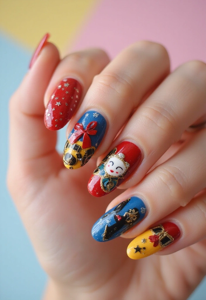 35 Playful Nails with Bows for Irresistibly Girly Charm - 21. Iconic Movie Bow Inspirations