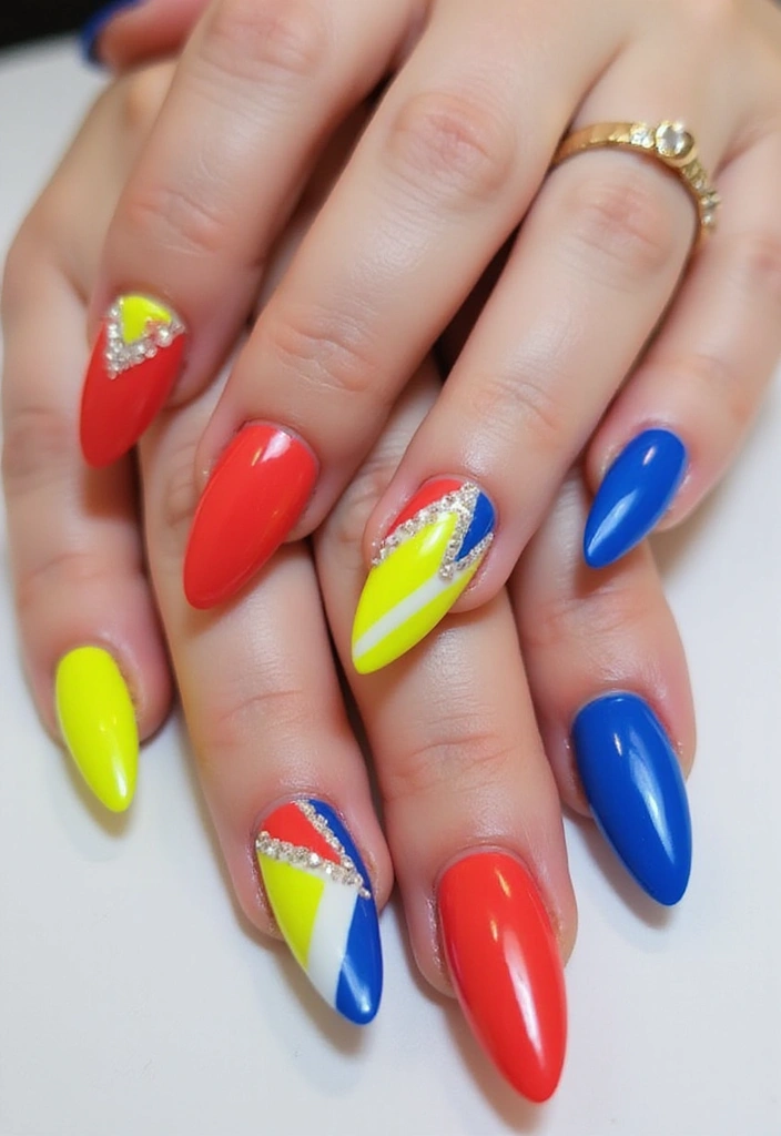 35 Sharp Stiletto Nail Ideas for Daring - 15. Negative Space