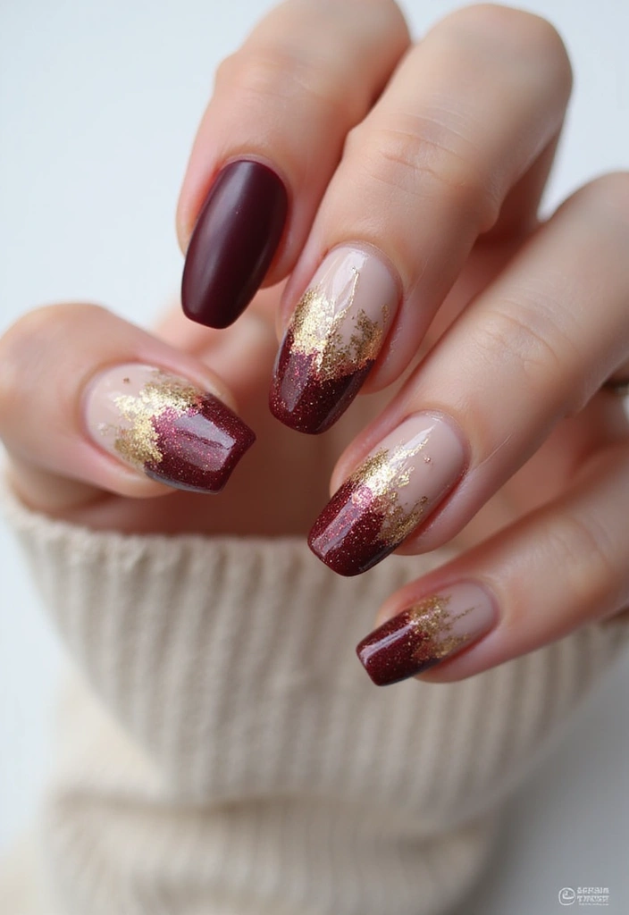 35 Sharp Stiletto Nail Ideas for Daring - 19. Layered Textures