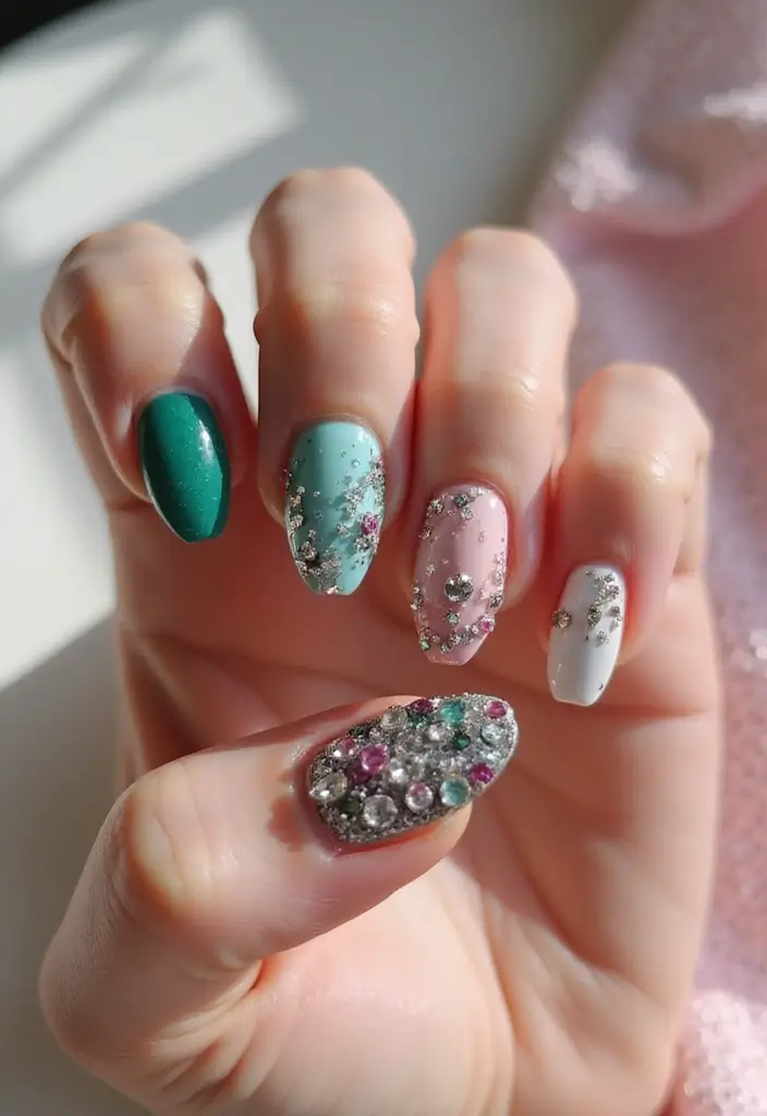 35 Sharp Stiletto Nail Ideas for Daring - 24. Charmed Life