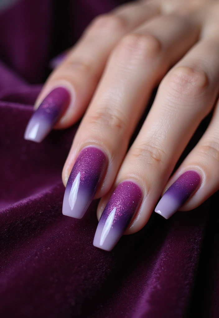 35 Sharp Stiletto Nail Ideas for Daring - 4. Ombre Dreams