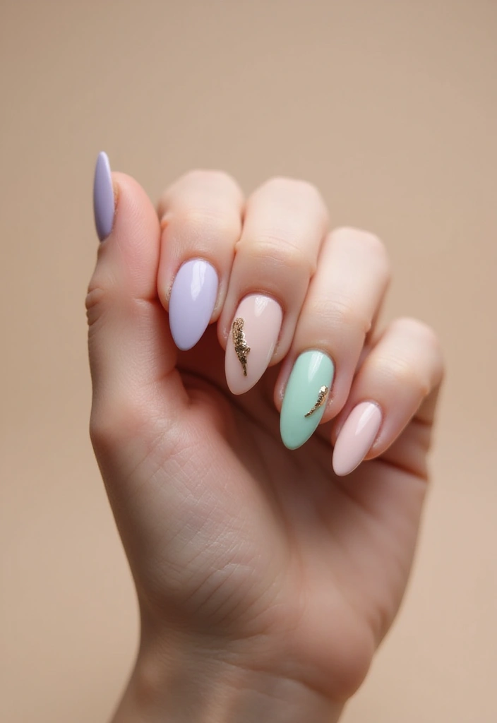35 Simple Nail Design Ideas for Understated Elegance - 1. Soft Pastel Palette