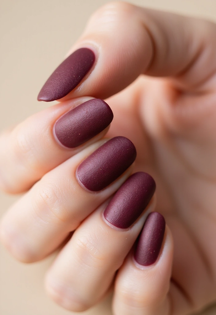 35 Simple Nail Design Ideas for Understated Elegance - 13. Textured Matte Finish