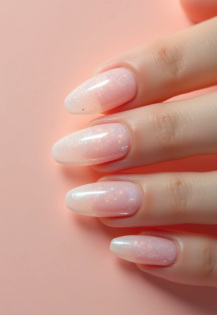 35 Simple Nail Design Ideas for Understated Elegance - 22. Light Reflective Nails