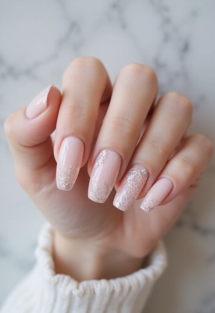 35 Simple Nail Design Ideas for Understated Elegance - 23. Clear Overlay Patterns