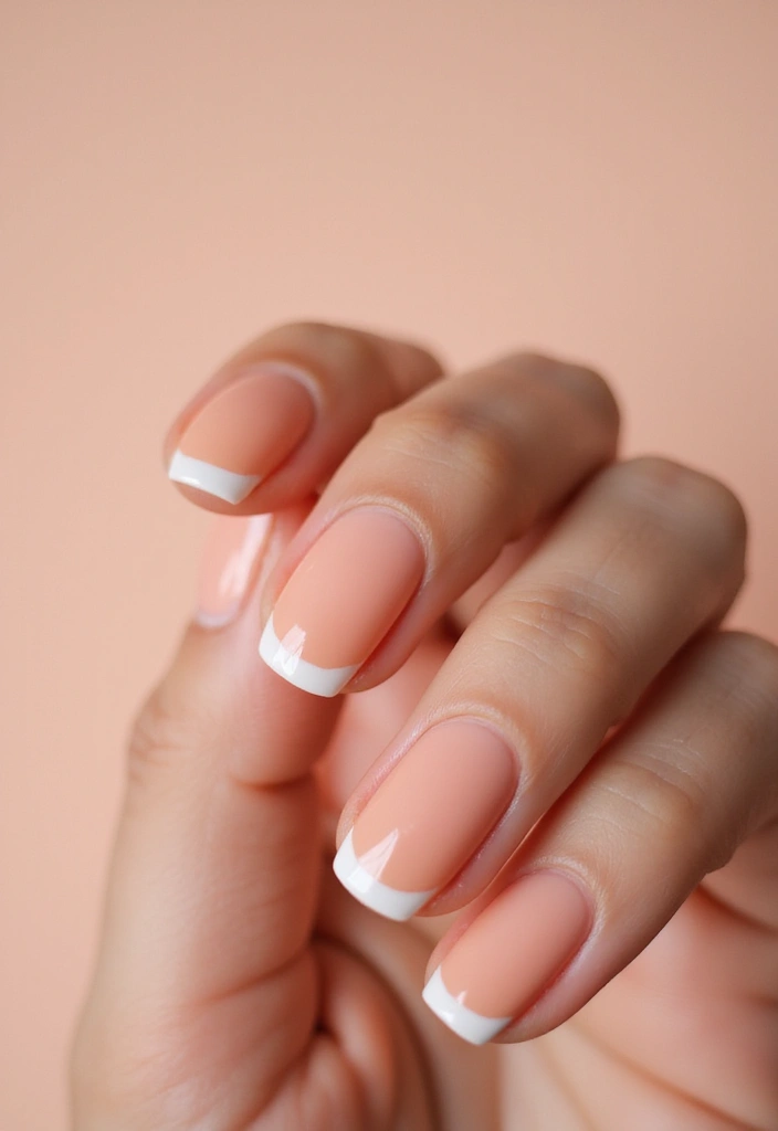 35 Simple Nail Design Ideas for Understated Elegance - 3. Classic French Tips
