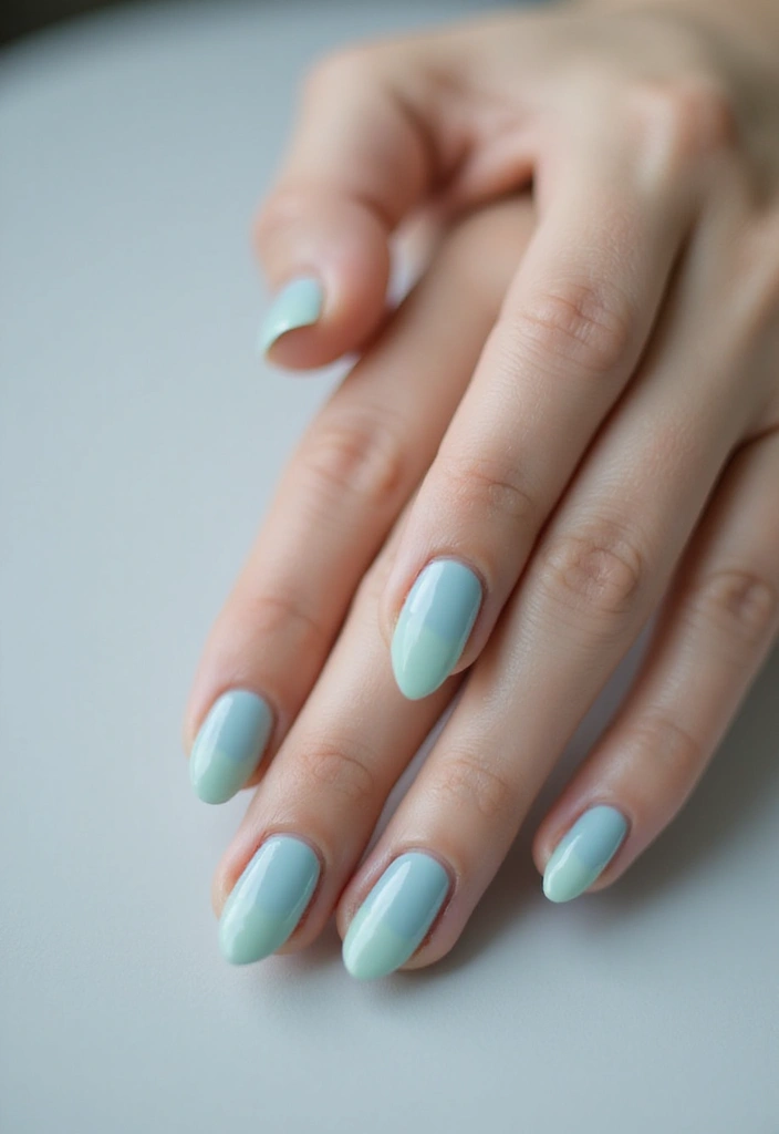 35 Simple Nail Design Ideas for Understated Elegance - 32. Cool Tone Shades