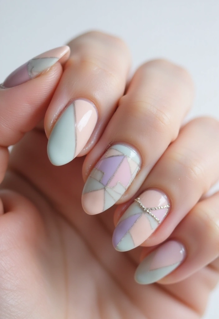 35 Simple Nail Design Ideas for Understated Elegance - 7. Geometric Designs