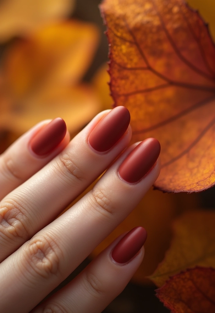 35 Trending Nail Color Ideas for Seasonal Show-Stopping Switches - 1. Earthy Terracotta