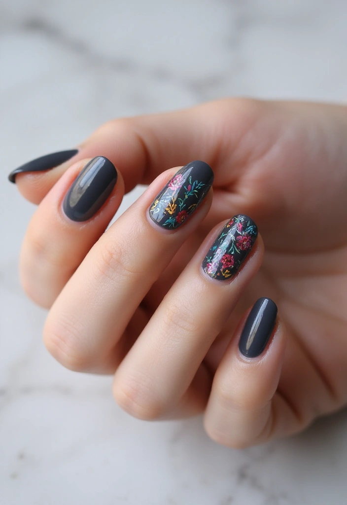35 Trending Nail Color Ideas for Seasonal Show-Stopping Switches - 10. Charcoal Gray