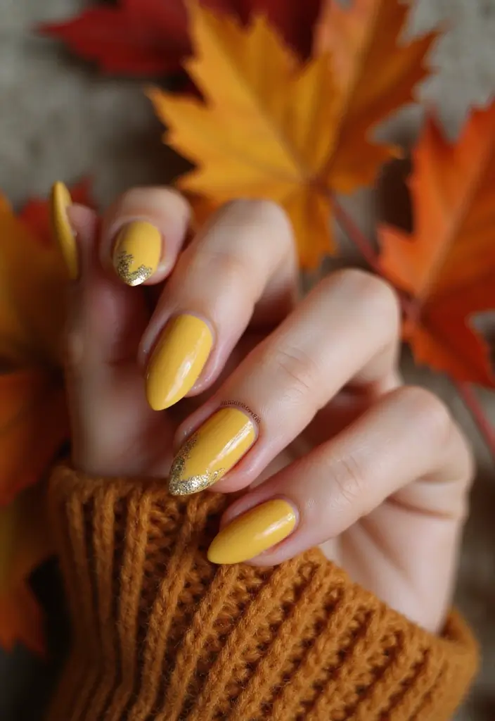 35 Trending Nail Color Ideas for Seasonal Show-Stopping Switches - 13. Mustard Yellow