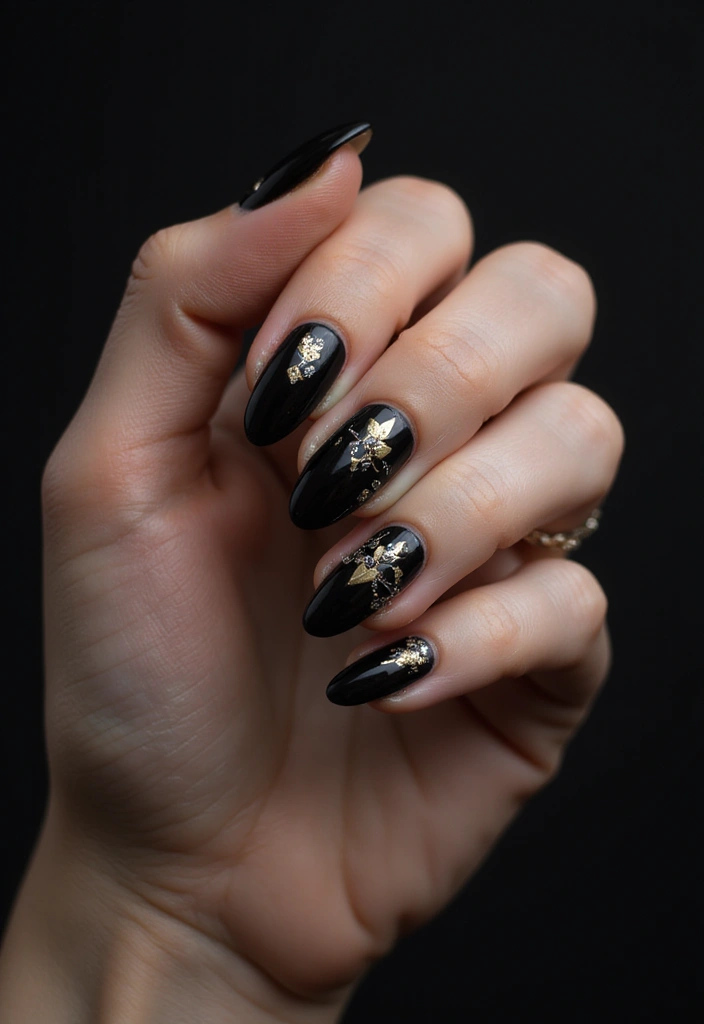 35 Trending Nail Color Ideas for Seasonal Show-Stopping Switches - 14. Graphite Black