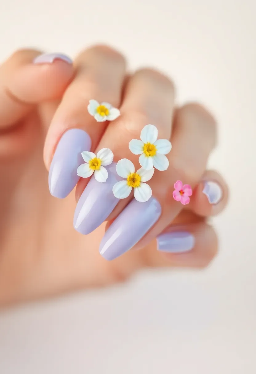 35 Trending Nail Color Ideas for Seasonal Show-Stopping Switches - 23. Cool Lilac