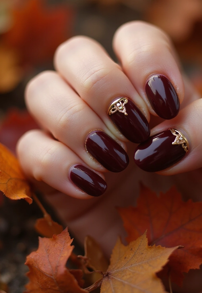 35 Trending Nail Color Ideas for Seasonal Show-Stopping Switches - 5. Autumnal Burgundy