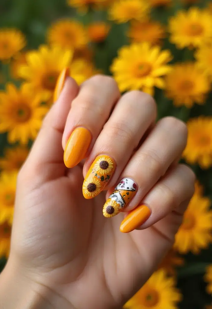 35 Trending Nail Color Ideas for Seasonal Show-Stopping Switches - 6. Bright Marigold