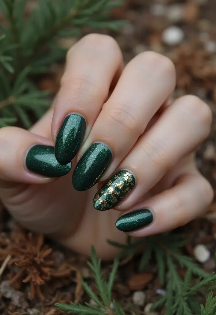 35 Trending Nail Color Ideas for Seasonal Show-Stopping Switches - 7. Deep Forest Green