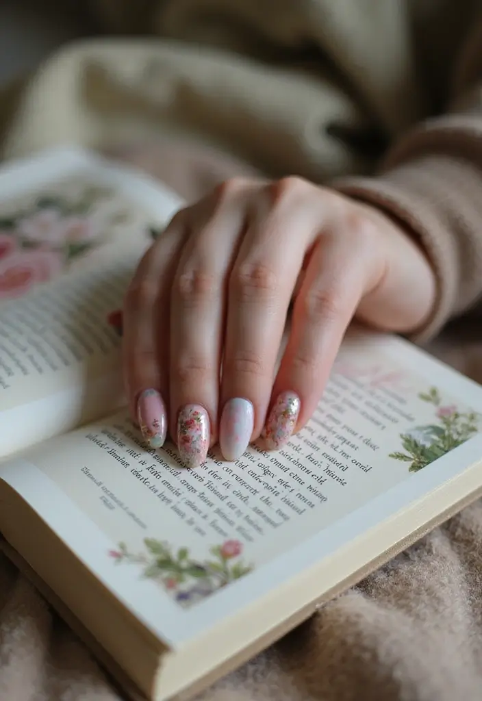 40 Creative Nail Pose Ideas for Instagram-Worthy - 27. The Cozy Cradle