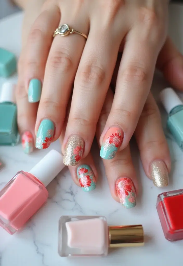 40 Creative Nail Pose Ideas for Instagram-Worthy - 3. The Nail Polish Bottle Shot