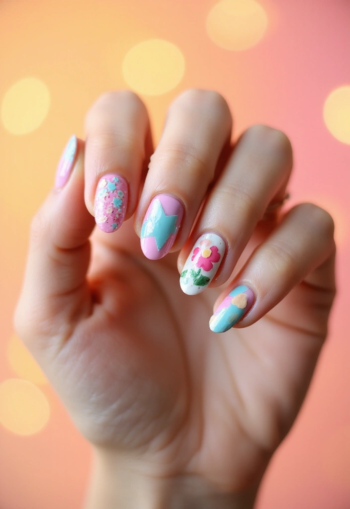 40 Creative Nail Pose Ideas for Instagram-Worthy - 40. The Playful Dancer