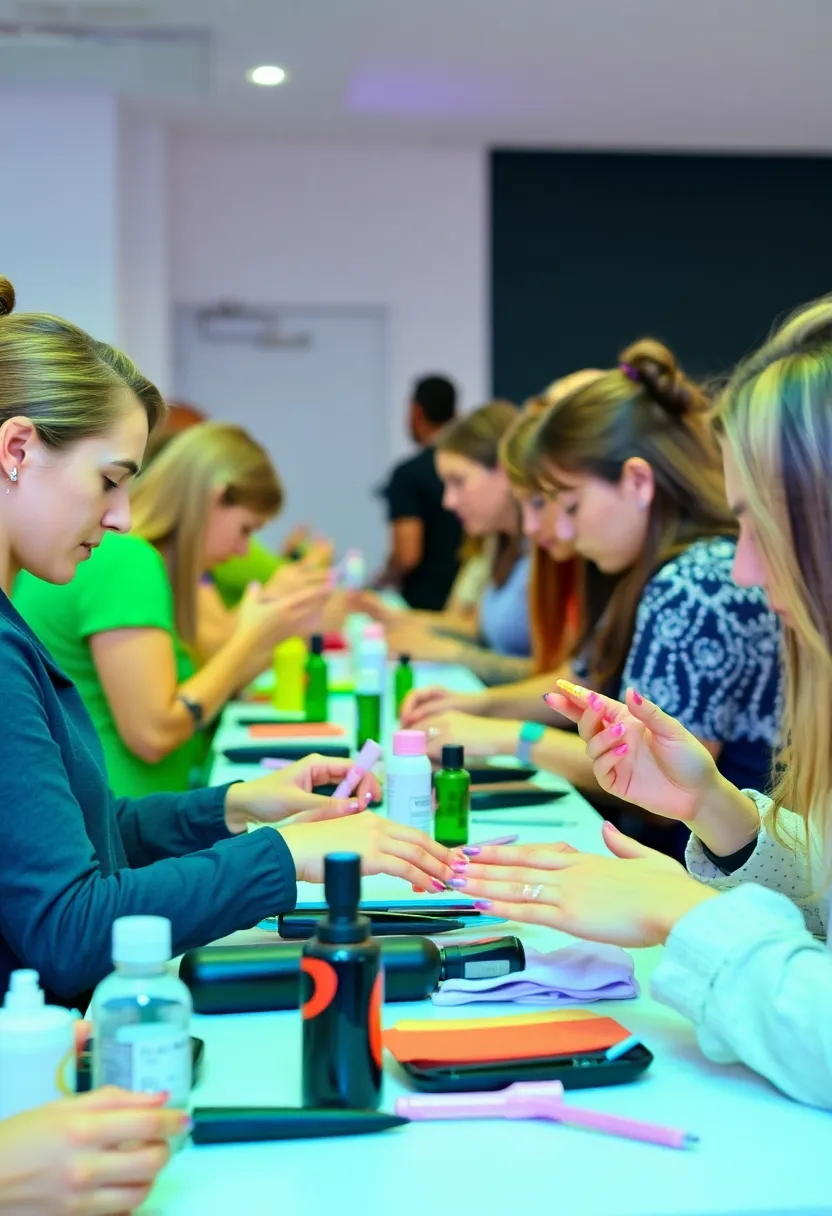 40 Inspiring Nail Tech School Ideas for Aspiring Beauty Bosses - 6. Nail Tech Workshops