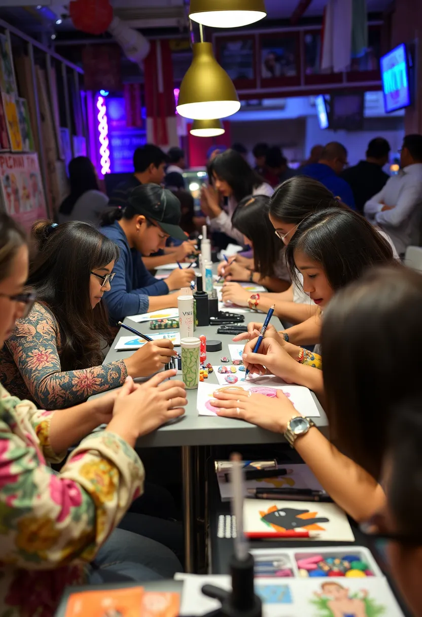 40 Inspiring Nail Tech School Ideas for Aspiring Beauty Bosses - 8. Collaboration with Local Artists