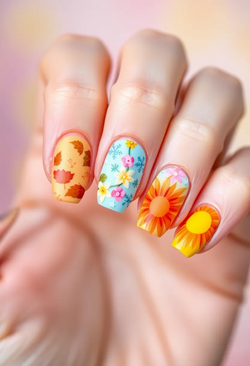 40 Kid-Friendly Nail Ideas for Creative Joyful Play - 10. Seasonal Themes