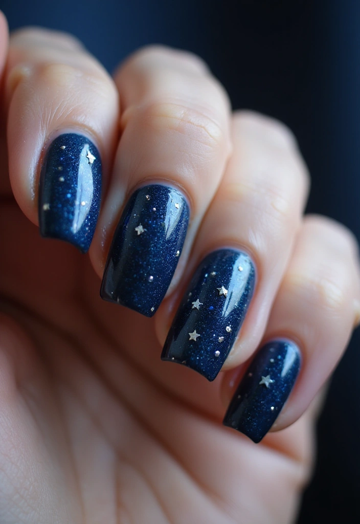 40 Kid-Friendly Nail Ideas for Creative Joyful Play - 3. Glitter Stars