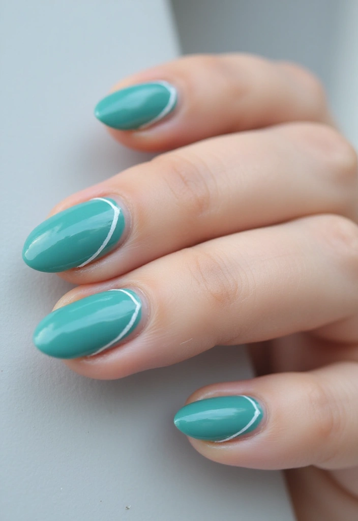 40 Minimalist Simple Nail Ideas for Clean Captivating Looks - 12. Double Line Manicure