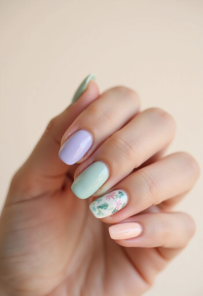40 Minimalist Simple Nail Ideas for Clean Captivating Looks - 13. Light Pastel Colors