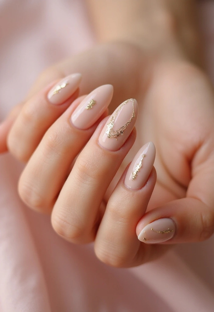 40 Minimalist Simple Nail Ideas for Clean Captivating Looks - 16. Dainty Chains